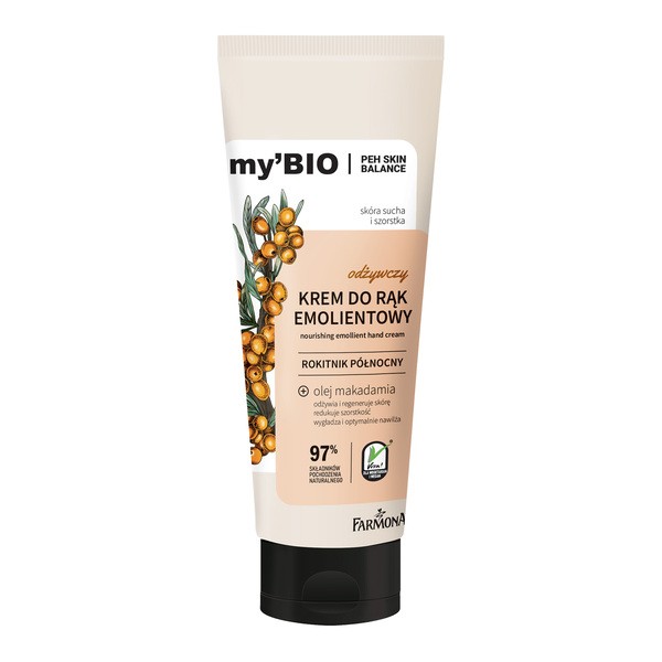 my'BIO my'BIO, odżywczy krem do rąk, emolientowy, 100 ml — Składniki i ocena