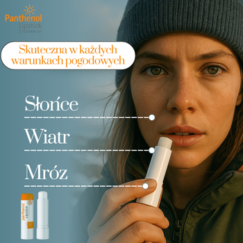 Biovena Panthenol Lipstick SPF 15, pomadka ochronna do suchych i spierzchniętych ust, 4,5 g