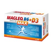 Magleq B6 Max + D3, tabletki, 45 szt.
