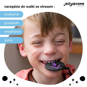 Jellystone Designs, wisiorek antystresowy Strzałka, szary, 1 szt.