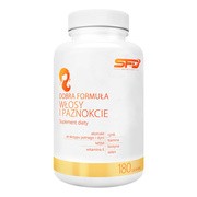 SFD Dobra Formuła Włosy i paznokcie, tabletki, 180 szt. https://azcdn.doz.pl/image/d/product/142c9652-scale-180x180.png