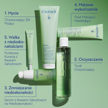 Caudalie Vinopure, fluid matująco-nawilżający, 60 ml