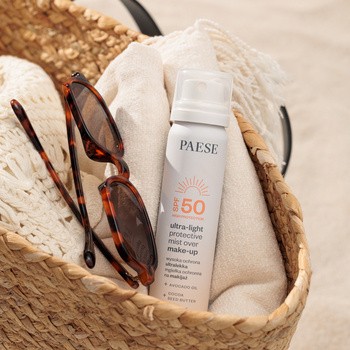 Paese, ultralekka mgiełka ochronna na makijaż SPF50, 75 ml
