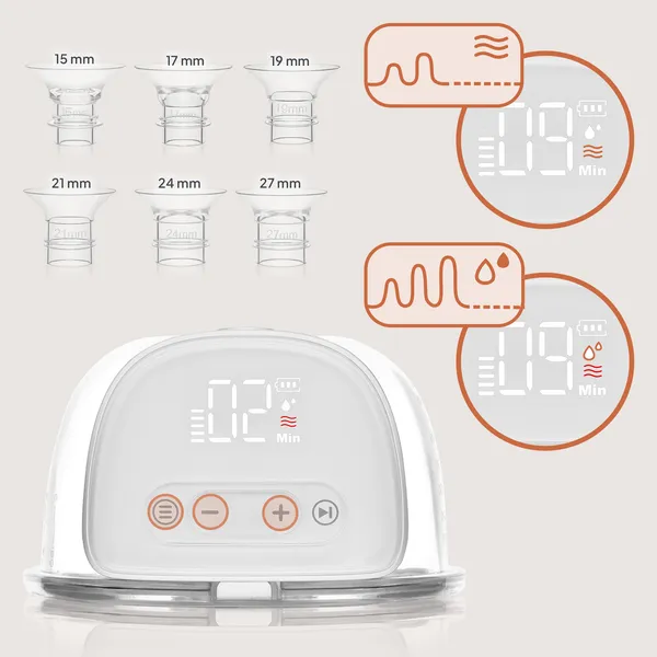 Молокоотсос Lionelo Fidi Free Lumi электрический hands-free, одинарный, двухфазный — фото 5