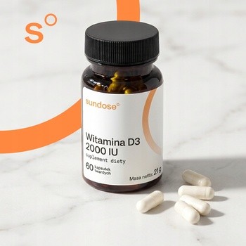 Sundose Witamina D3 2000 IU, kapsułki, 60 szt.