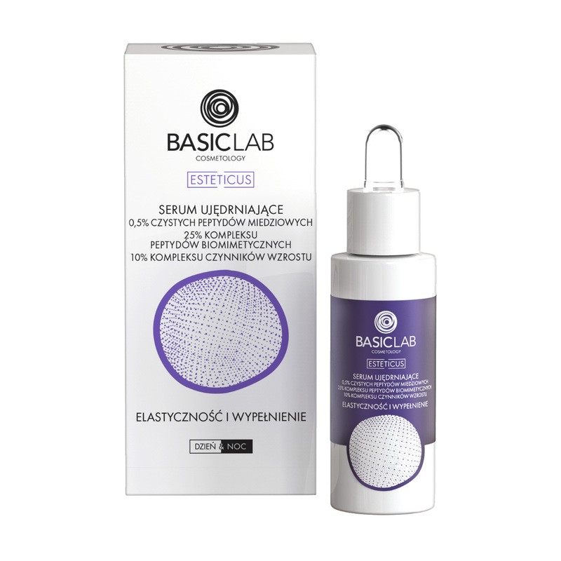 BasicLab Esteticus, serum ujędrniające z peptydami miedziowymi 0,5, 30 ml