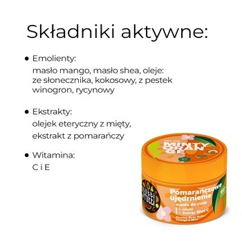 Farmona Tutti Frutti, masło do ciała, pomarańczowe ujędrnienie, 200 ml