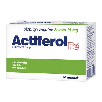Actiferol Fe, 15 mg, proszek do rozpuszczania, saszetki, 30 szt.