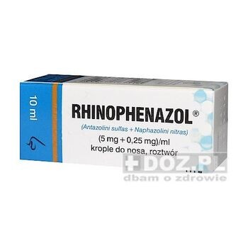 Rhinophenazol, krople do nosa, 10 ml