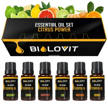 Bilovit, zestaw olejków eterycznych Moc Cytrusów, 6 x 10 ml