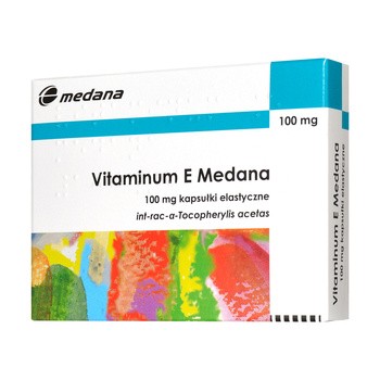 Vitaminum E Medana, 100 mg, kapsułki elastyczne, 30 szt.