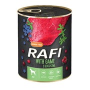 Rafi with Game, mokra karma z dziczyzną dla psów, 800 g