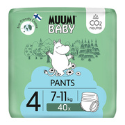 Muumi Baby Pants, pieluchomajtki, 4 (7-11 kg), 40 szt.