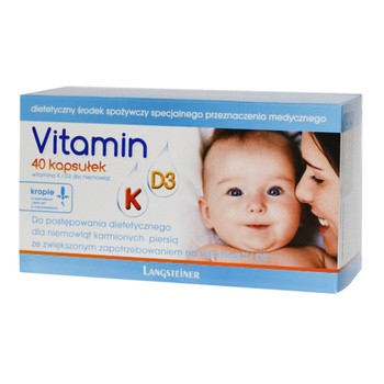 Vitamin K + D3, kapsułki twist off, 40 szt.