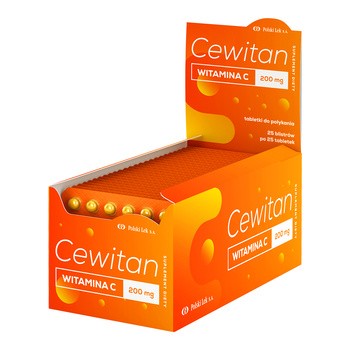 Cewitan Witamina C  200 mg, tabletki, 25 szt. x 25 op.