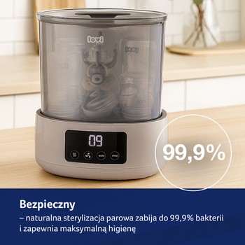 Canpol Lovi, elektryczny sterylizator parowy z suszarką, 1 szt.