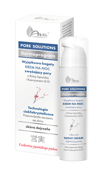 AVA Pore Solutions, krem na noc zwężający pory, 50 ml