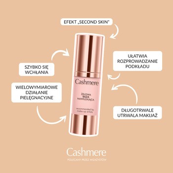 Cashmere Hydro Base, żelowa baza nawilżająca pod makijaż, 30 ml