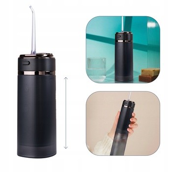 Zent Stream+, bezprzewodowy irygator do zębów, czarny, 1 szt.