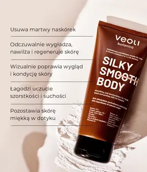 Veoli Botanica Silky Smooth Body, maska wygładzająco-nawilżająca do ciała, 180 ml