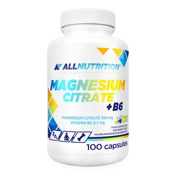 Allnutrition Magnesium Citrate + B6, kapsułki, 100 szt.