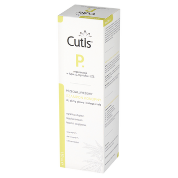 Cutis P, szampon przeciwłupieżowy konopny + CBD kannabidiol, 150 ml