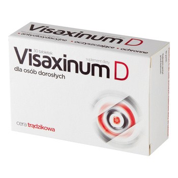 Visaxinum D dla osób dorosłych z cerą trądzikową, tabletki powlekane, 30 szt.