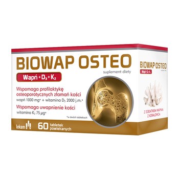 Biowap Osteo D3+K2, tabletki, 60 szt.