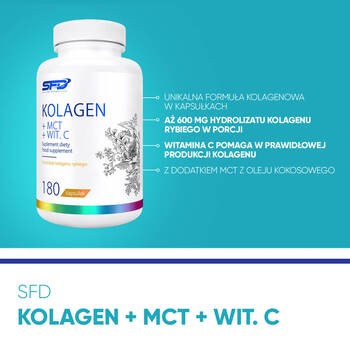 SFD Kolagen + MCT + Wit. C, kapsułki, 180 szt.
