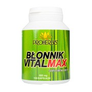 Proherbis Błonnik Vitalmax 600 mg, kapsułki, 100 szt.