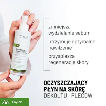 Sylveco Dermo Trądzik, oczyszczający płyn na skórę dekoltu i pleców, 200 ml