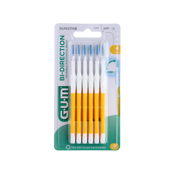 Gum Bi-Direction, szczoteczka międzyzębowa, 1,4 mm stożek, 6 szt.