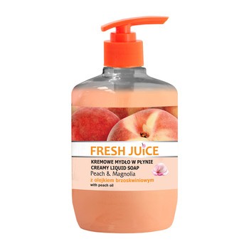 Fresh Juice, kremowe mydło w płynie, peach & magnolia z olejkiem brzoskwiniowym, 460 ml