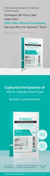 Dr.Melaxin BP Pore Clear Mask Pack, maska oczyszczająca dla skóry z widocznymi porami, 5 x 25 g