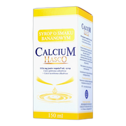 Calcium Hasco, 115,6 mg/5ml, syrop o smaku bananowym, 150 ml