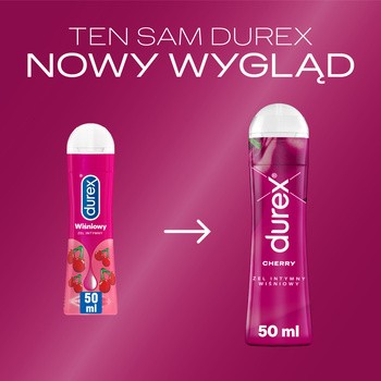 Durex Wiśniowy, żel intymny przyjemnie owocowy, 50 ml