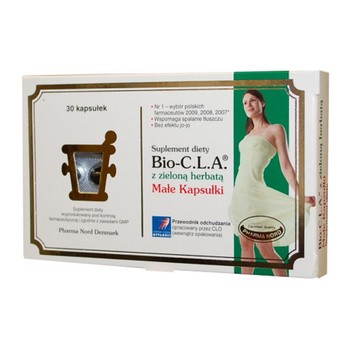 Bio-CLA, małe kapsułki z zieloną herbatą, 30 szt.