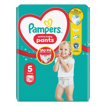 Pampers Pants 5 (12−17 kg), pieluchomajtki jednorazowe, 22 szt.