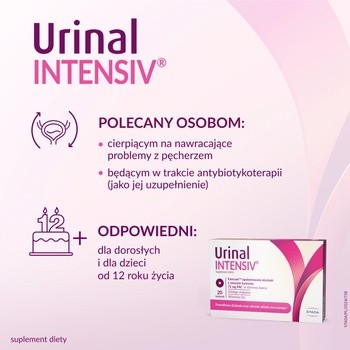 Urinal Intensiv, tabletki, Solidago virgaurea, 20 szt.