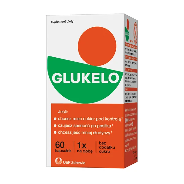 Комплекс с джимнемой и корицей Glukelo, с хромом, 60 капсул