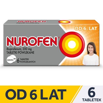 Nurofen, 200 mg, tabletki powlekane, 6 szt.