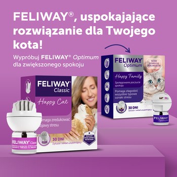 Feliway Classic, zestaw: dyfuzor i wkład uzupełniający 48 ml, 1 szt.
