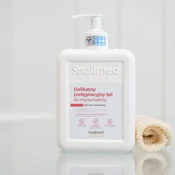 Snailmed, delikatny żel pielęgnacyjny do mycia twarzy, dla cery mieszanej, 320 ml