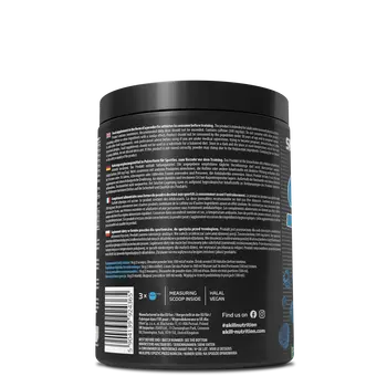 Skill Nutrition Pre-Workout, proszek, smak blue raspberry, 400 g