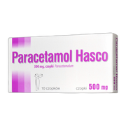 Paracetamol Hasco, 500 mg, czopki, 10 szt. 
