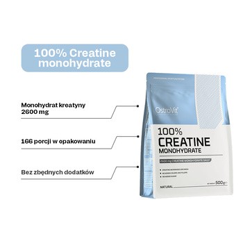 OstroVit 100% Creatine Monohydrate, proszek, 500 g