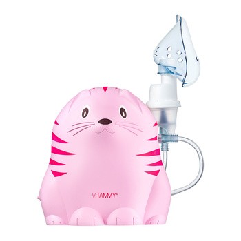 Vitammy Gattino, inhalator pneumatyczno-tłokowy, (model A1503), kolor różowy, 1 szt.