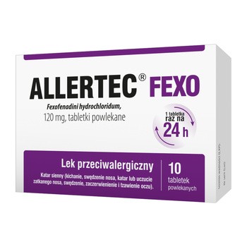 Allertec Fexo, 120 mg, tabletki powlekane, 10 szt.