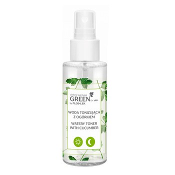 Flos-Lek, Green for skin Zielone warzywa, woda tonizująca z ogórkiem, 95 ml