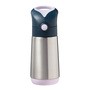 B.box, bidon termiczny ze słomką, Indigo Rose, 350 ml